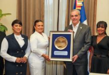 Presidente recibe delegación de Adompretur