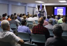 William Wall revive acontecimientos de la Guerra de Abril y Batalla de Matum El historiador, catedrático y director del MNHG, José G. Guerrero Sánchez, al pronunciar las palabras de bienvenida.